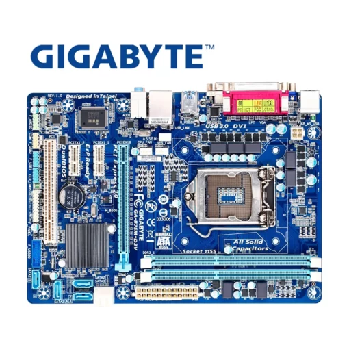 Mainboard GIGABYTE B75M-D3V/D2V Box RENEW (VGA, DVI, LPT, LAN 1000Mbps, 2 khe RAM DDR3)