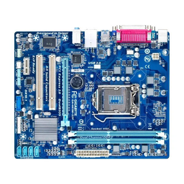 Mainboard GIGABYTE H61M-DS2 3.0 Box RENEW (VGA, COM, LPT, LAN 1000Mbps, 2 khe RAM DDR3)