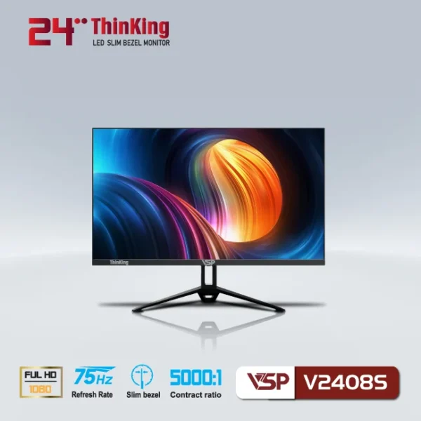 Màn Hình LCD 24″ ThinkVision VSP VL24 (V2408S) Phẳng Chính Hãng