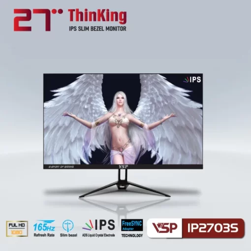 Màn Hình LCD 27″ ThinkVision VSP IP27 IP2703S Phẳng/IPS/Full Viền/165z Chính Hãng