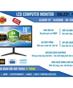 Màn hình LCD 19″ GLOWY GL19 Wide 60Hz HD+