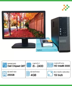 Máy Tính Bộ Dell Core i5-2400/RAM 4GB/HDD 250GB/LCD 19 inch