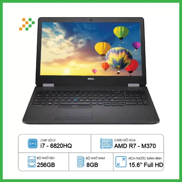 Laptop Dell Latitude E5570 Core i7-6600U 8GB SSD 256GB 15.6 inch FHD Windows 10