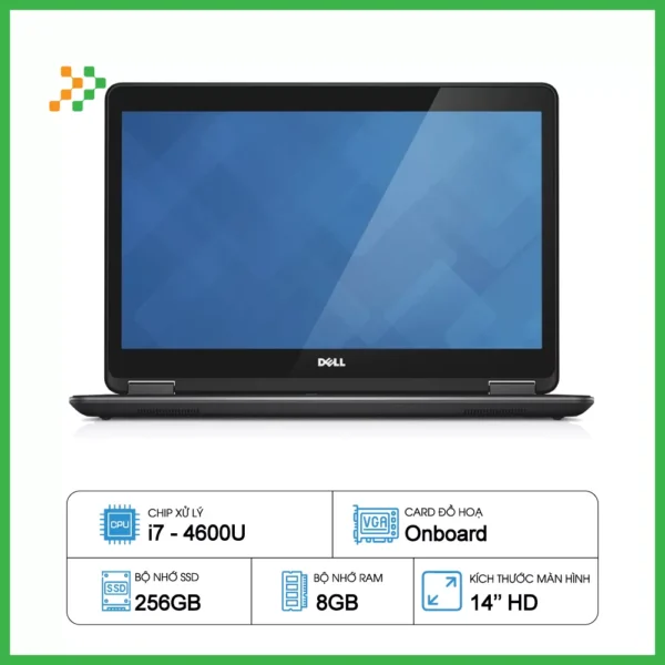 Laptop Dell Latitude E7440 Core i7 4600U 8GB SSD 240GB 14 inch HD Windows 10