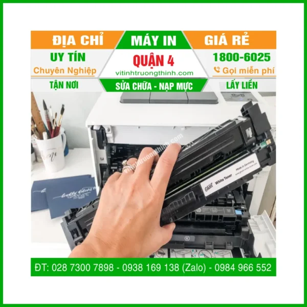 Sửa Máy In Quận 4 Giá Rẻ – Nạp Mực Máy In Q4