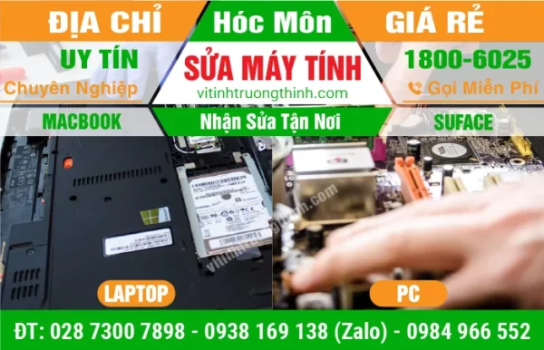 Sửa Máy Tính Huyện Hóc Môn