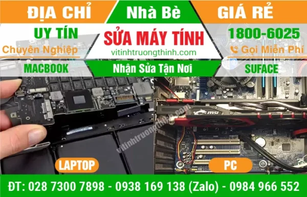 Sửa Máy Tính Huyện Nhà Bè