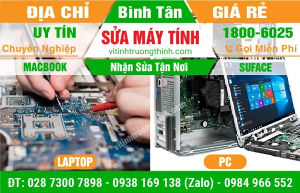 Sửa Máy Tính Quận Bình Tân