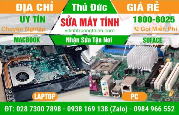 Sửa Máy Tính Quận Thủ Đức