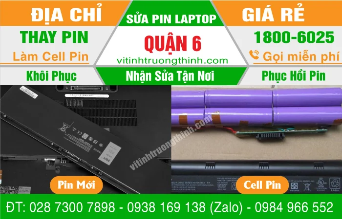 【 Địa Chỉ 】Thay Thế Sửa Chữa Làm Cell Pin Laptop Quận 6 【 Địa Chỉ 】Thay Thế Sửa Chữa Làm Cell Pin Laptop Quận 6
