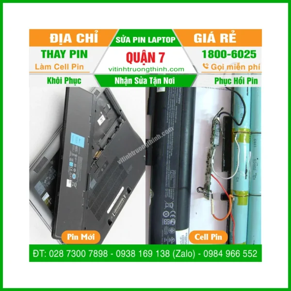 Thay Thế Sửa Chữa Làm Cell Pin Laptop Quận 7