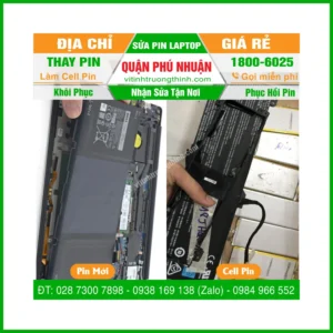 Sửa Chữa Thay Pin Laptop Quận Phú Nhuận
