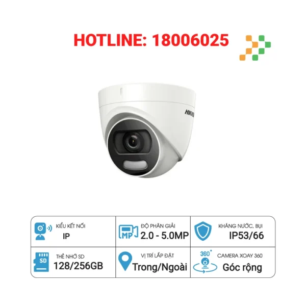 Camera HIK DS-2CE72DF0T-F