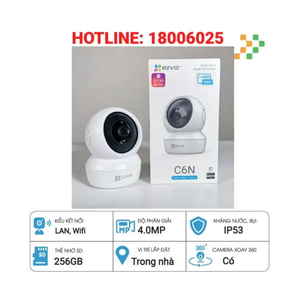 Camera IP Wifi EZVIZ CS-C6N 4.0M