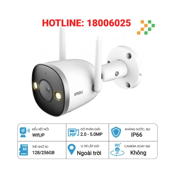 Camera IP Wifi IMOU Bullet 2 PRO IPC-F26FEP