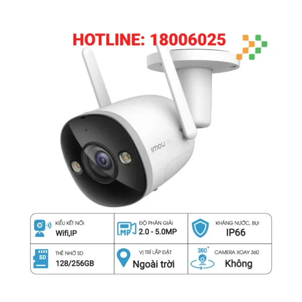 Camera IP Wifi IMOU Bullet 2 PRO IPC-F46FEP-D