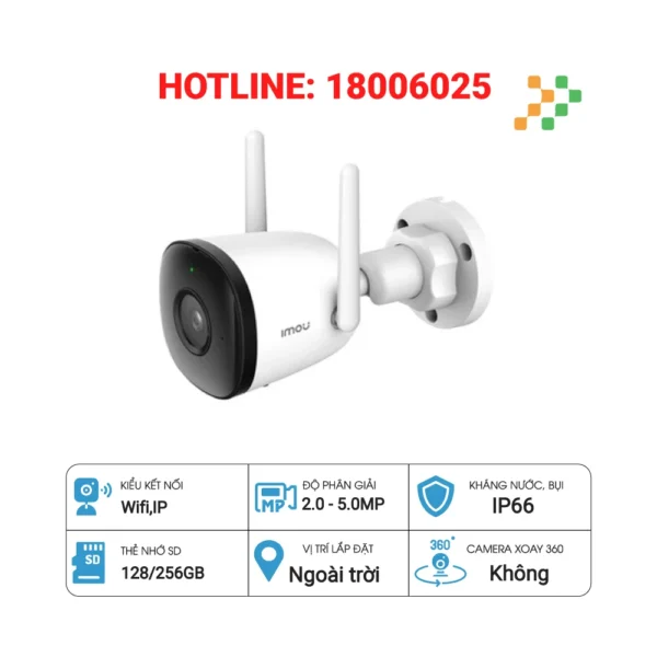 Camera IP Wifi IMOU Bullet 2C-IPC-F22P