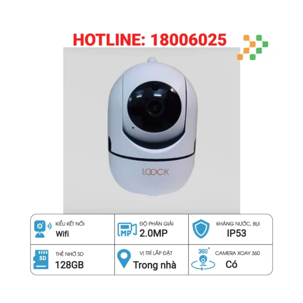 Camera IP Wifi LOOCK YC1072