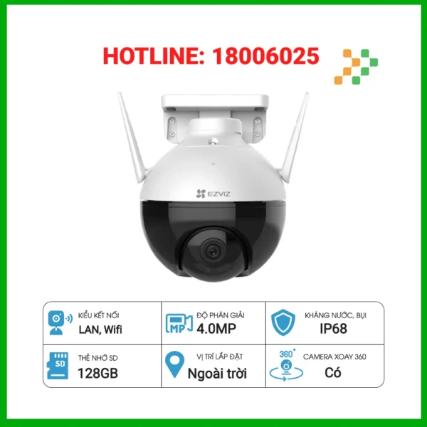 Camera IP Wifi Ngoài Trời EZVIZ C8W