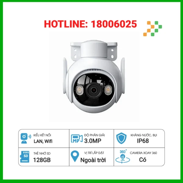 Camera IP Wifi Ngoài Trời IMOU Cruiser 2 IPC-GS7EP-3M0WE