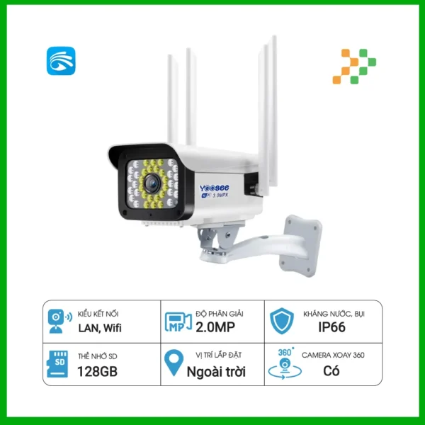 Camera IP Wifi Ngoài Trời YOOSEE PTZ236S (PTZ 36LED)