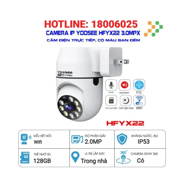 Camera IP Wifi YOOSEE HFYX22