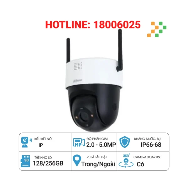 Camera PTZ Wifi 2MP DAHUA DH-SD2A200-GN-AW-PV