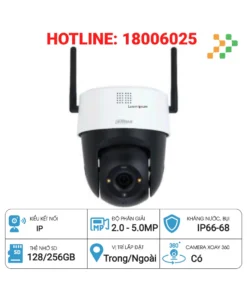 Camera PTZ Wifi 5MP DAHUA DH-SD2A500-GN-AW-PV