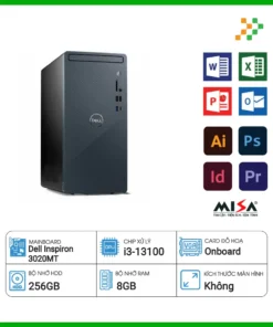 Máy Tính PC Dell Inspiron 3020MT 42IN3020MT0001 (Intel Core i3-13100/8GB/256GB SSD/Windows 11 Home SL 64-bit + Office 2021 Home & Student/WiFi 802.11ax)