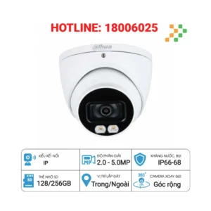 Camera HDCVI 2MP Full Color DAHUA DH-HAC-HDW1239TP-A-LED-S2