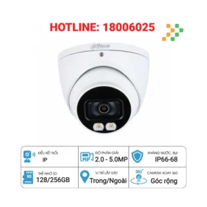 Camera HDCVI 2MP Full Color DAHUA DH-HAC-HDW1239TP-LED-S2