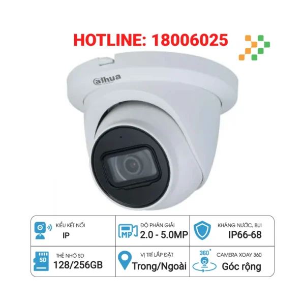 Camera IP AI 4.0MP DAHUA DH-IPC-HDW3441TMP-AS