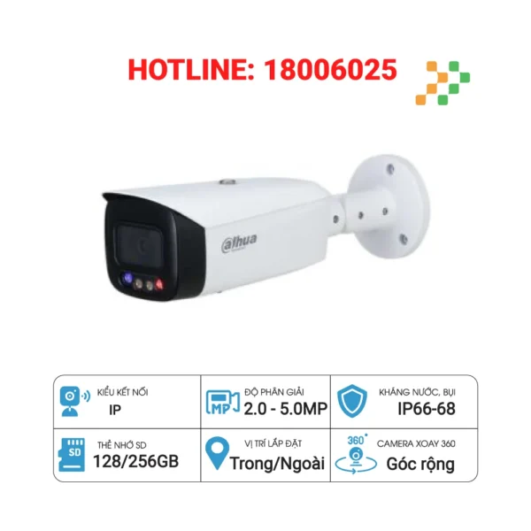 Camera IP AI 8MP DAHUA DH-IPC-HFW3849T1P-AS-PV