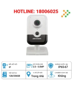 Camera IP Cube 2MP Hikvision DS-2CD2421G0-IW