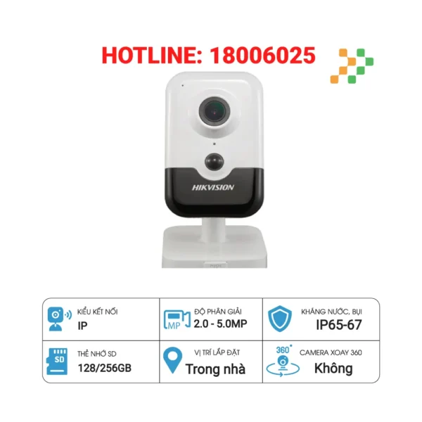 Camera IP Cube 2MP Hikvision DS-2CD2421G0-IW