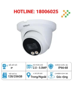 Camera IP Full-Color Dome 2MP DAHUA DH-IPC-HDW3249TMP-AS-LED