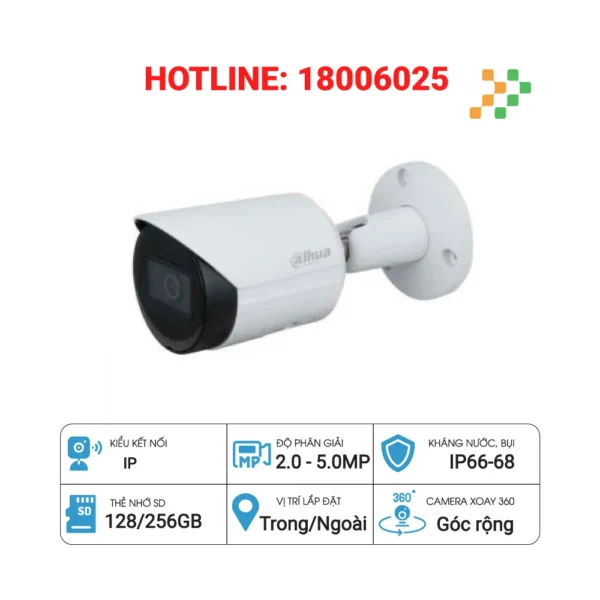 Camera IP Starlight 2.0MP DAHUA DH-IPC-HFW2231SP-S-S2