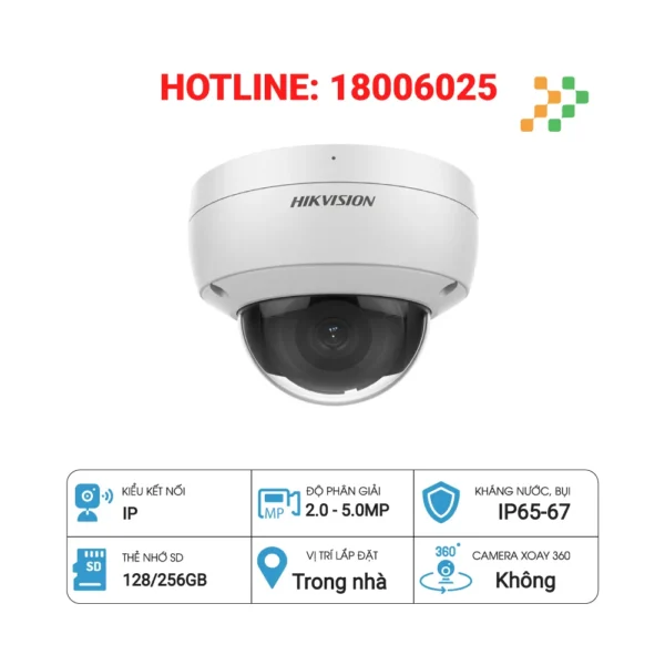 Camera IP bán cầu 6MP HIKVISION DS-2CD2163G2-IU