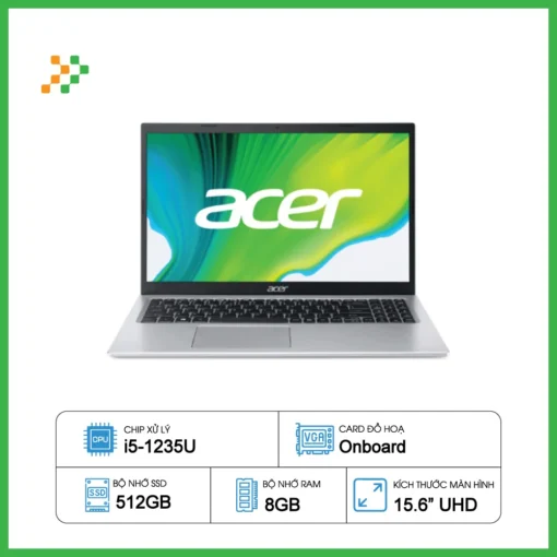 Laptop ACER Aspire 5 A515-57-52Y2 (NX.K3KSV.003) (i5-1235U/RAM 8GB/512GB SSD/ Windows 11)