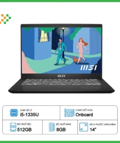 Laptop MSI Modern 14 C13M-458VN (i5-1335U/RAM 8GB/512GB SSD/ Windows 11)