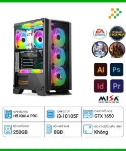 Máy tính PC Gaming Intel Core i3-10105F/8GB/250GB SSD/GeForce GTX 1650/Free DOS/