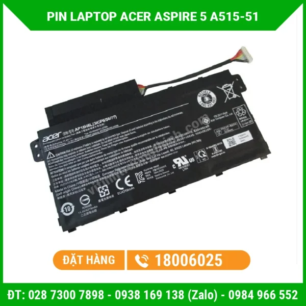 Pin Laptop Acer Aspire 5 A515-51