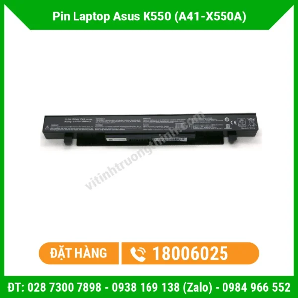 Pin Laptop Asus K550 (A41-X550A)