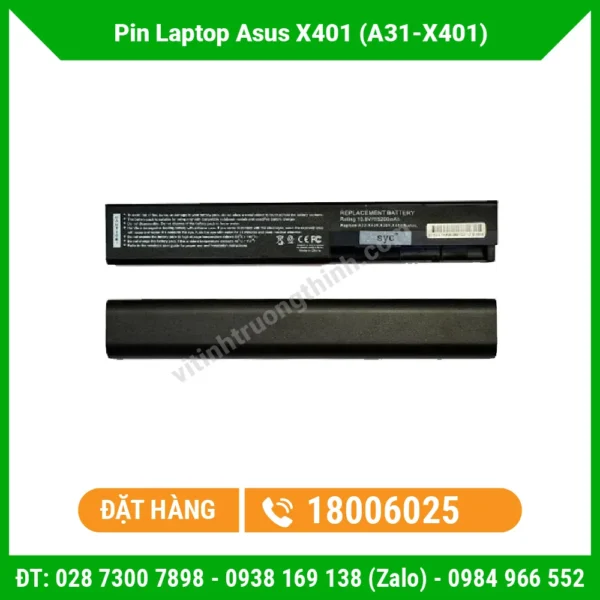 Pin Laptop Asus X401 (A31-X401)