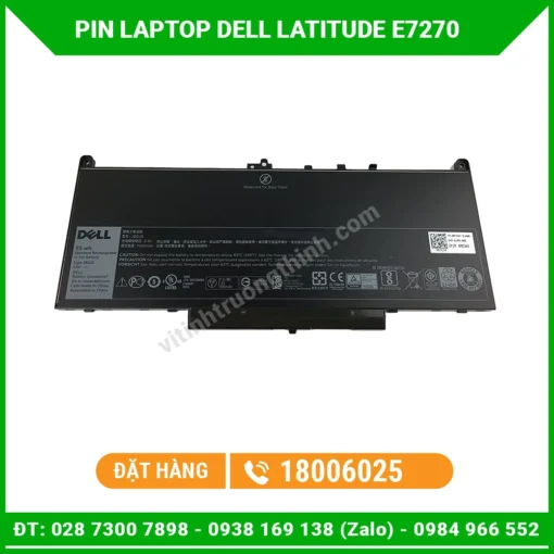 Pin Laptop Dell Latitude E7270