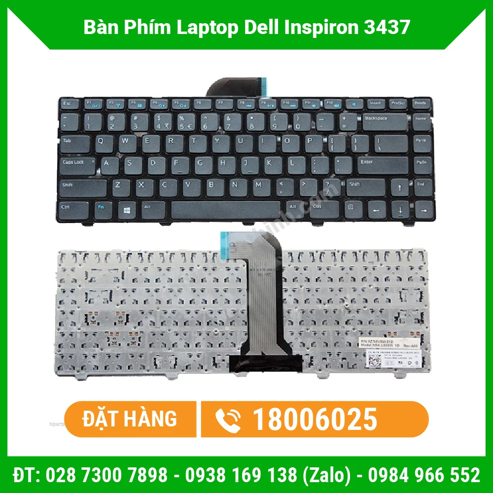 Thay Bàn Phím Laptop Dell Inspiron 3437