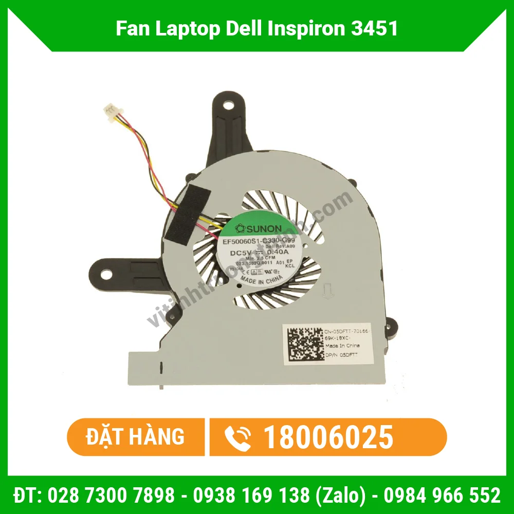 Thay Fan Laptop Dell Inspiron 3451
