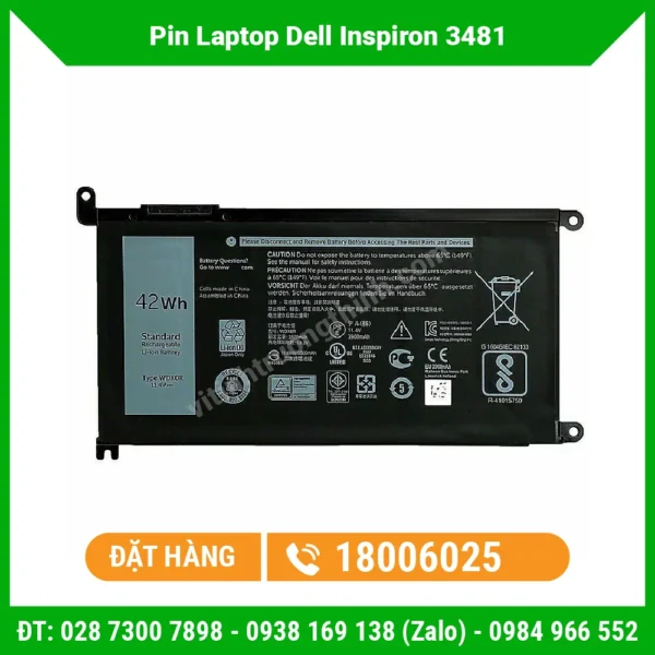 Thay Pin Laptop Dell Inspiron 3481