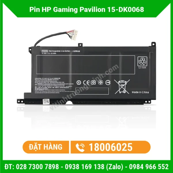 Thay Pin Laptop HP Gaming Pavilion 15-DK0068