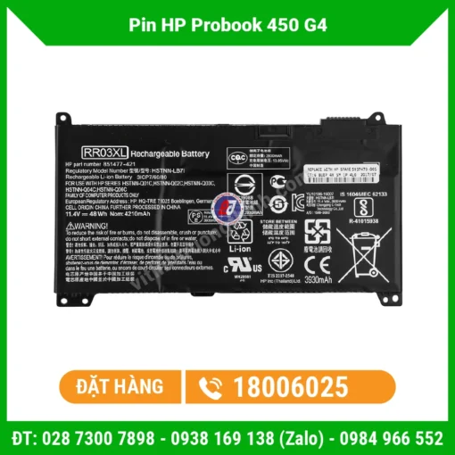 Thay Pin Laptop HP Probook 450 G4